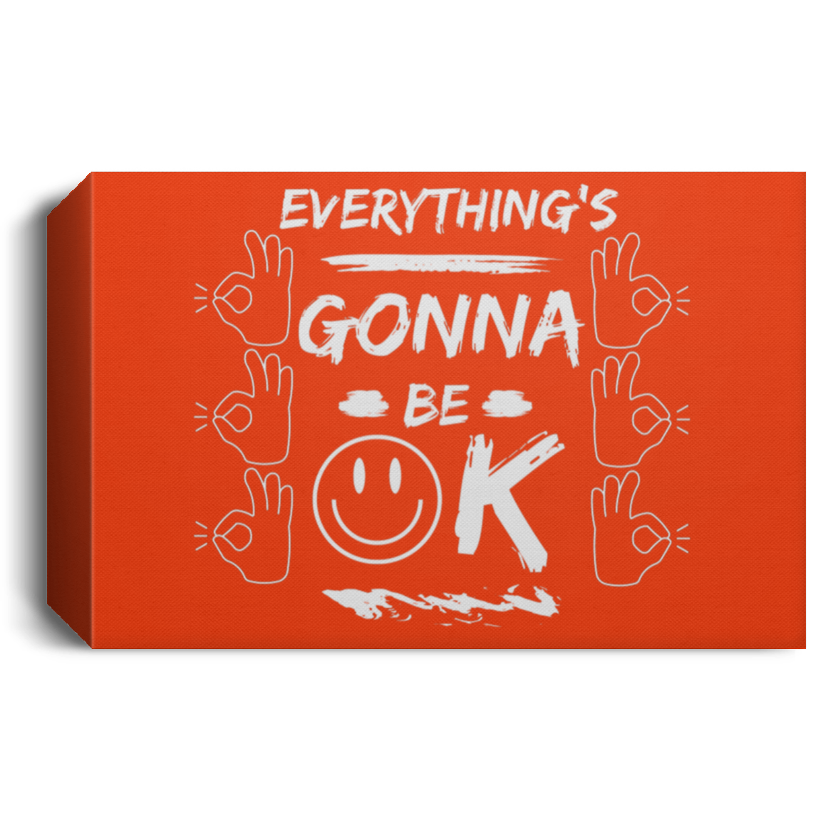 EGBO (EVERYTHING'S GONNA BE OK) Deluxe Landscape Canvas 1.5in Frame