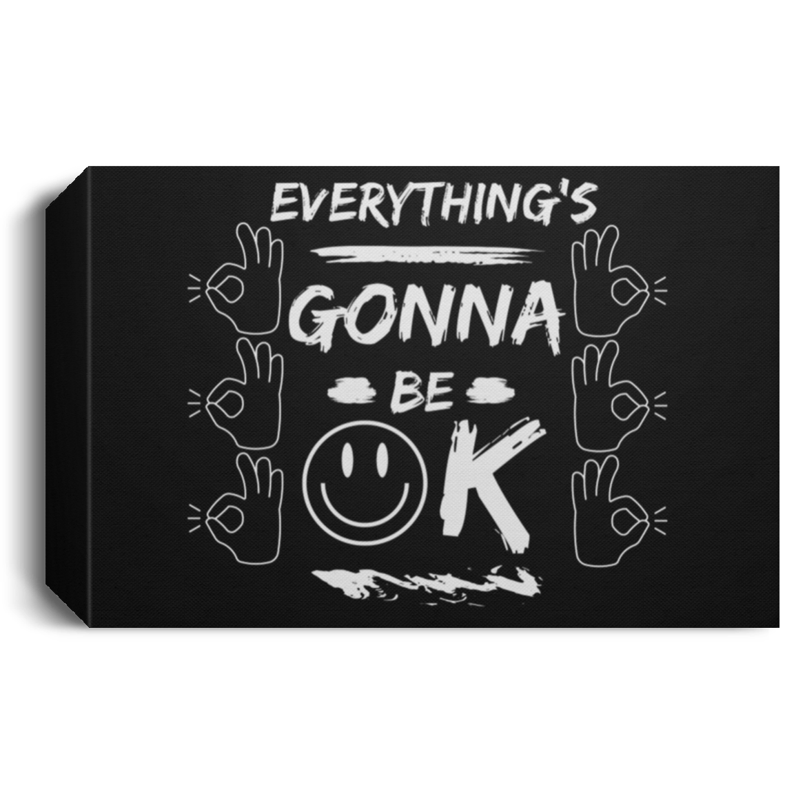 EGBO (EVERYTHING'S GONNA BE OK) Deluxe Landscape Canvas 1.5in Frame