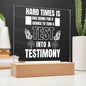 TURN YOUR TEST INTO A TESTIMONY