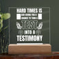 TURN YOUR TEST INTO A TESTIMONY