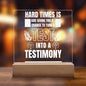 TURN YOUR TEST INTO A TESTIMONY