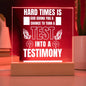 TURN YOUR TEST INTO A TESTIMONY