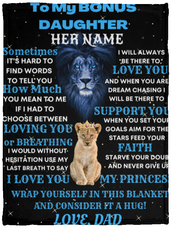 Bonus Daughter (custom name) 30x40