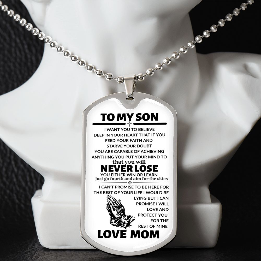 TO MY SON (FROM MOM)