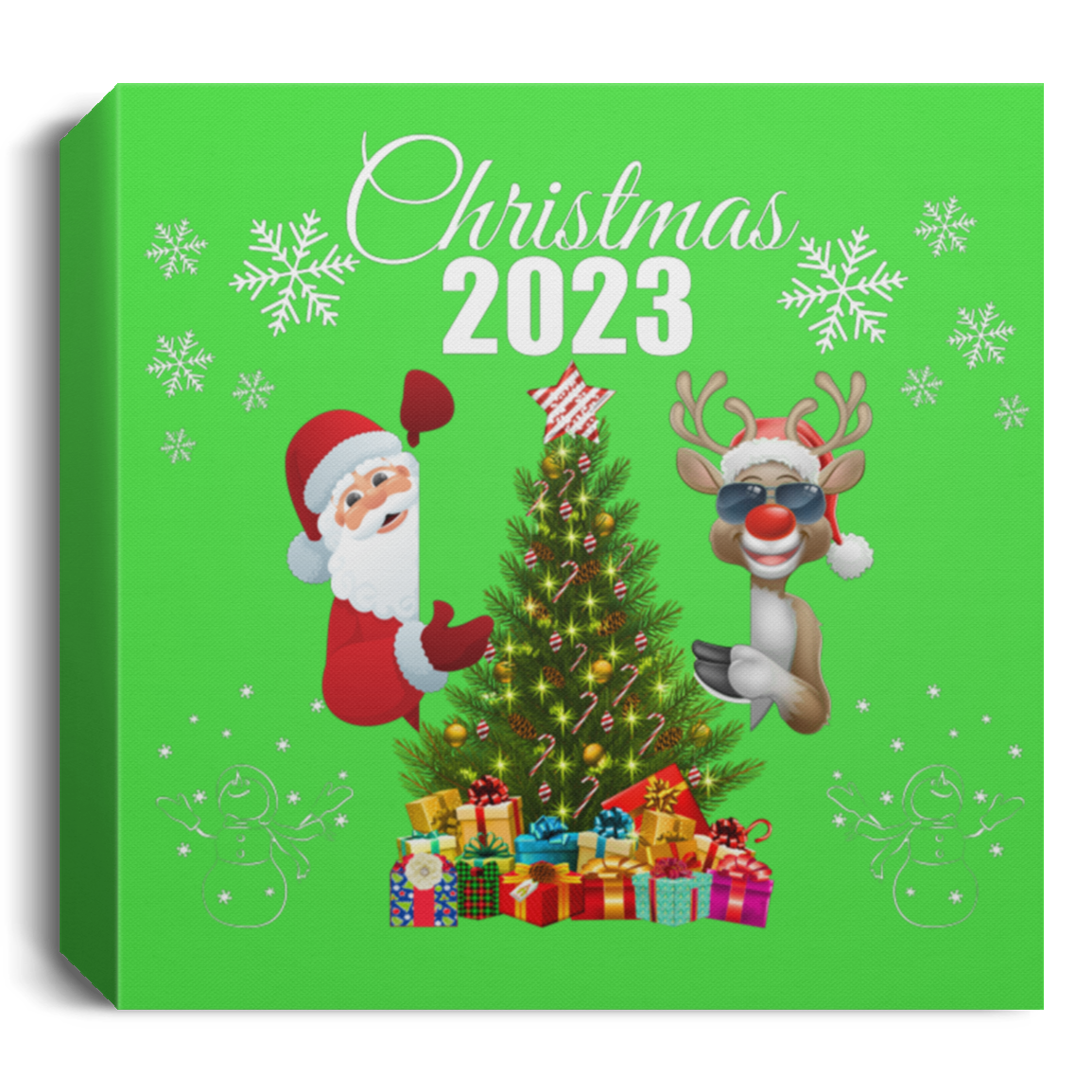 Christmas 2023 Santa and Rudolph