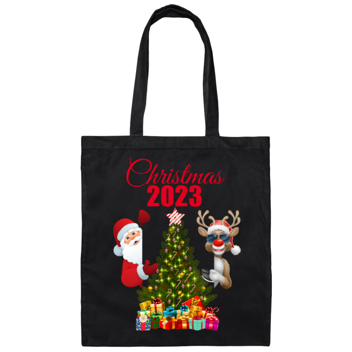 Christmas 2023 Santa and Rudolph BAG (CUSTOM COLORS)