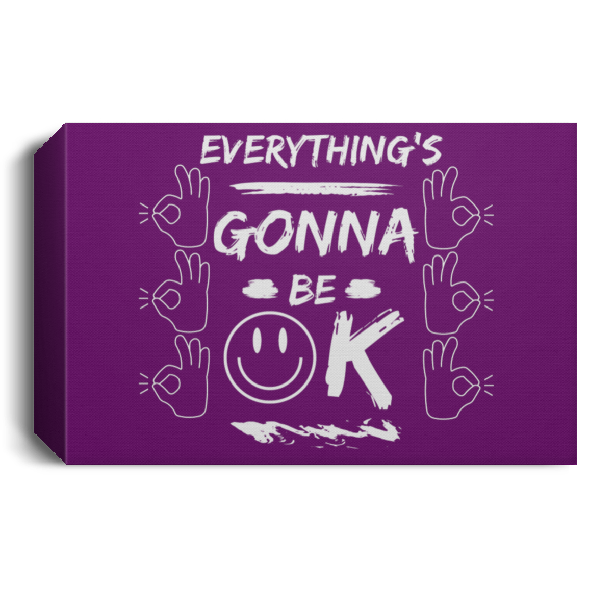 EGBO (EVERYTHING'S GONNA BE OK) Deluxe Landscape Canvas 1.5in Frame