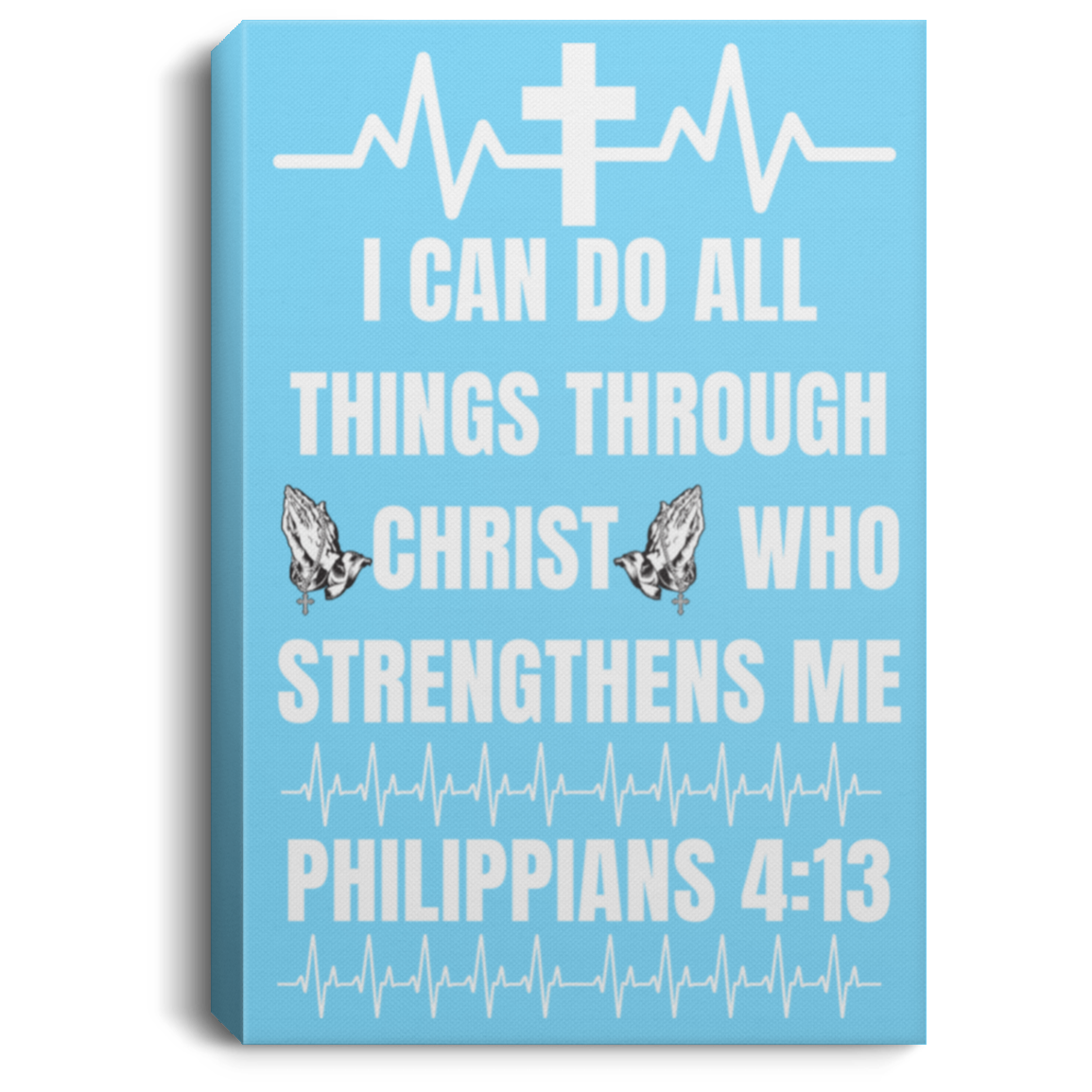 PHIL 4:13 Portrait Canvas .75in Frame