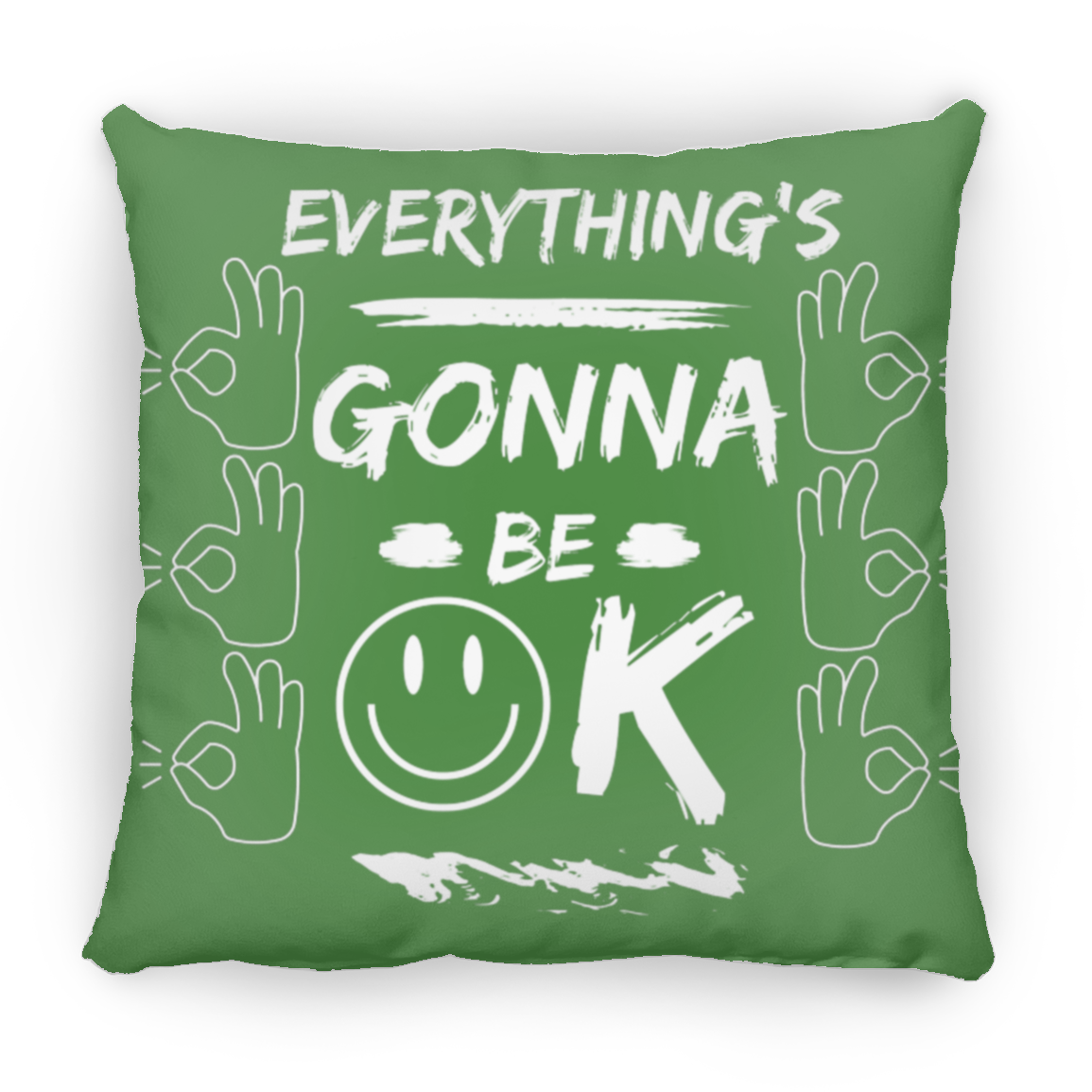 EGBO (Everything's Gonna Be Ok) Medium Square Pillow