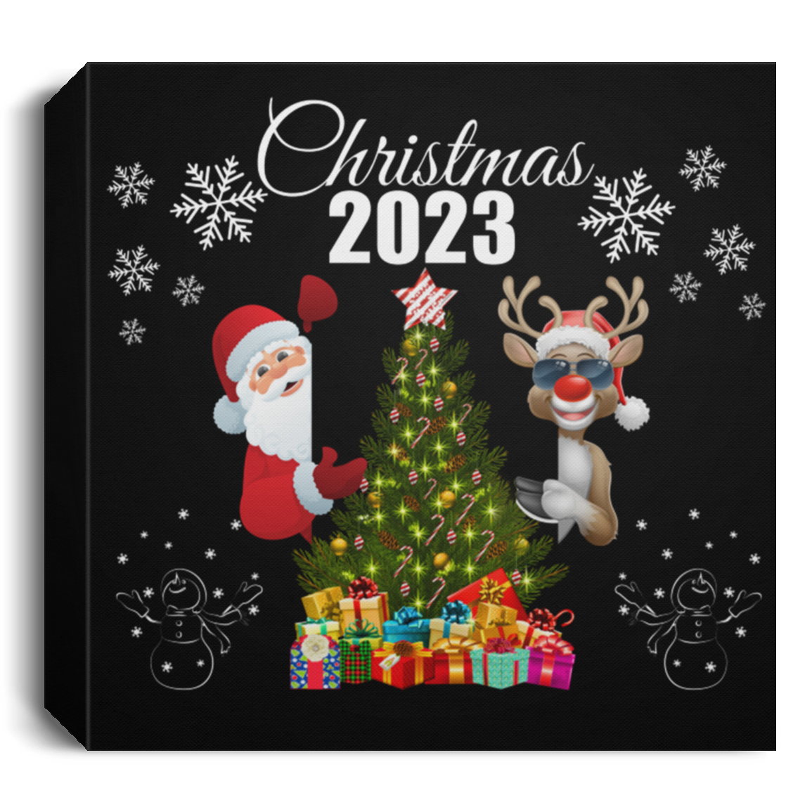 Christmas 2023 Santa and Rudolph