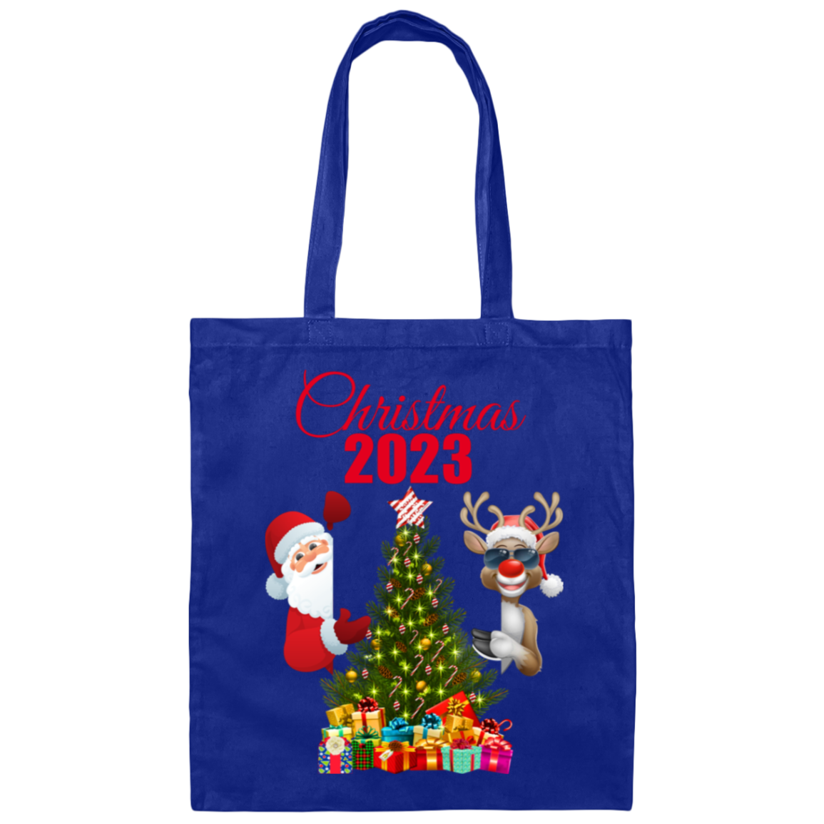 Christmas 2023 Santa and Rudolph BAG (CUSTOM COLORS)