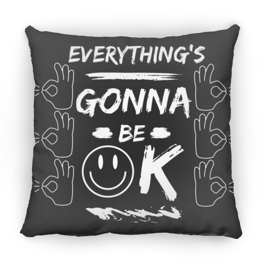 EGBO (Everything's Gonna Be Ok) Medium Square Pillow