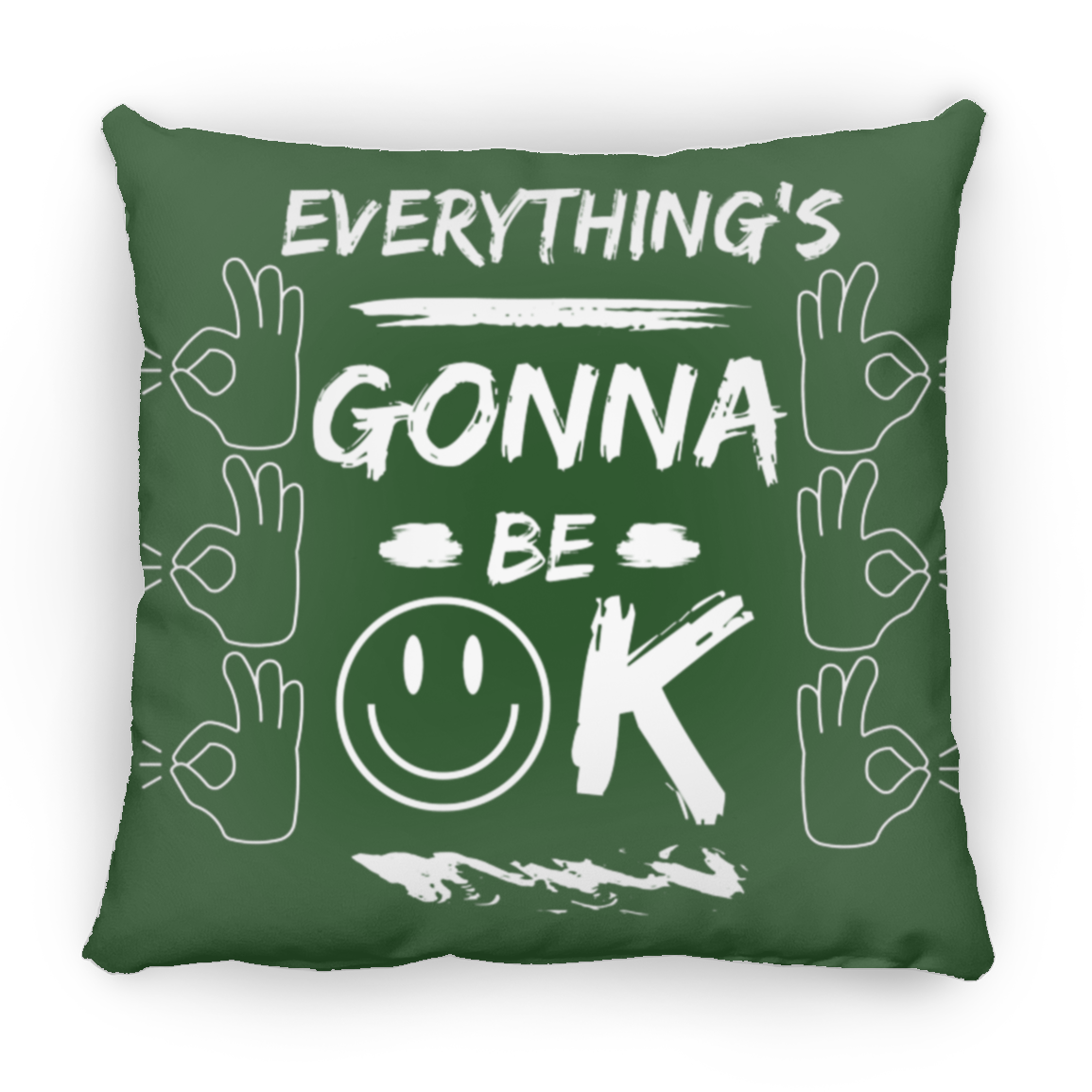 EGBO (Everything's Gonna Be Ok) Medium Square Pillow