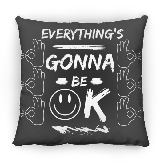 EGBO (Everything's Gonna Be Ok) Small Square Pillow