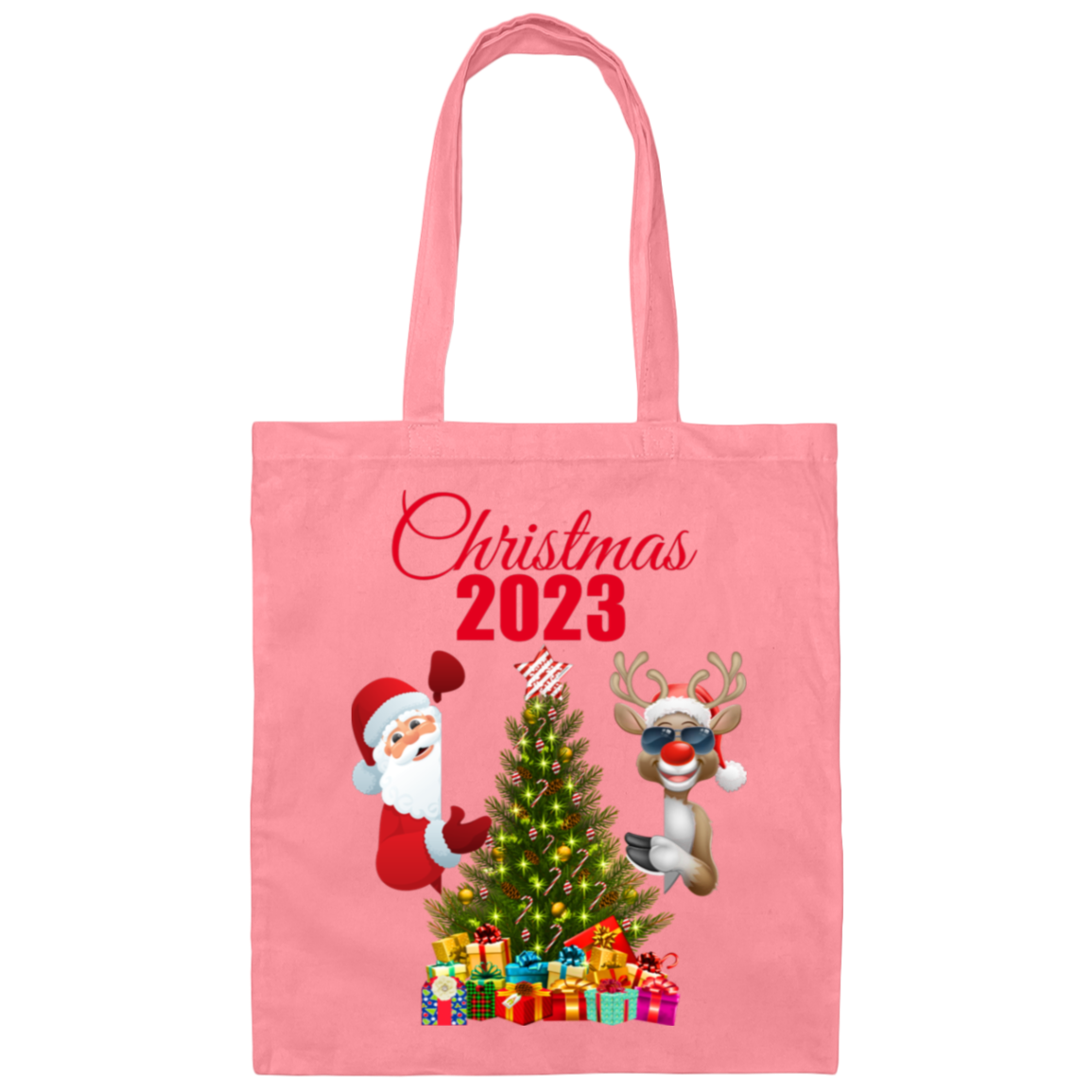 Christmas 2023 Santa and Rudolph BAG (CUSTOM COLORS)