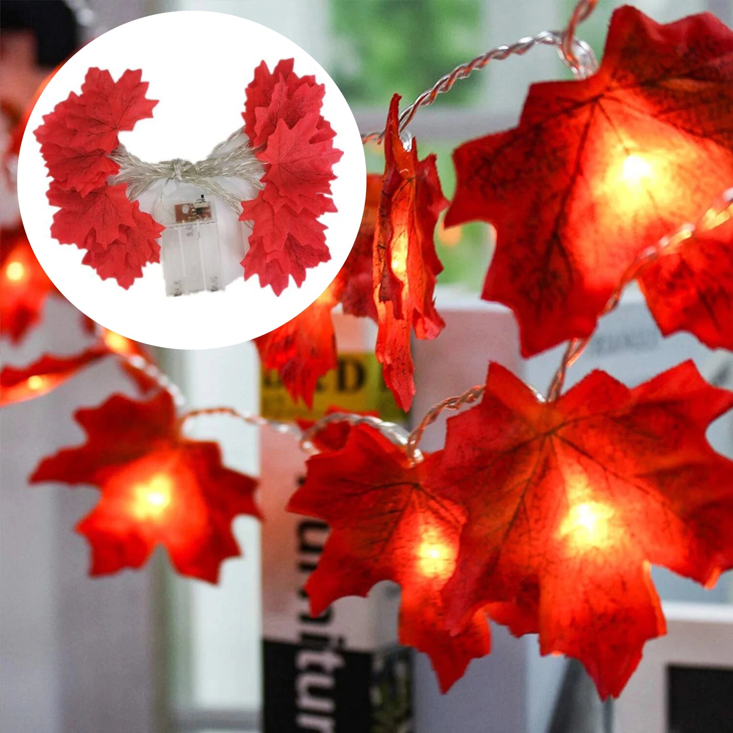 Everlasting Rose Flower Tree with 24 LED Lights USB Table Lamp /Maple Leaf Night LIght