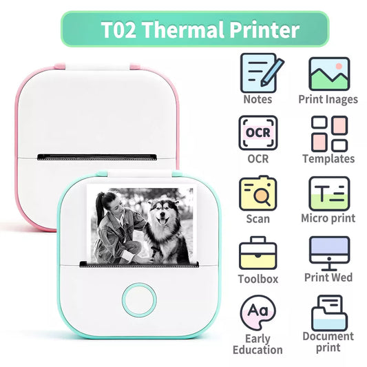 Pocket Sized Portable Wireless Thermal Printer for On-the-Go Printing