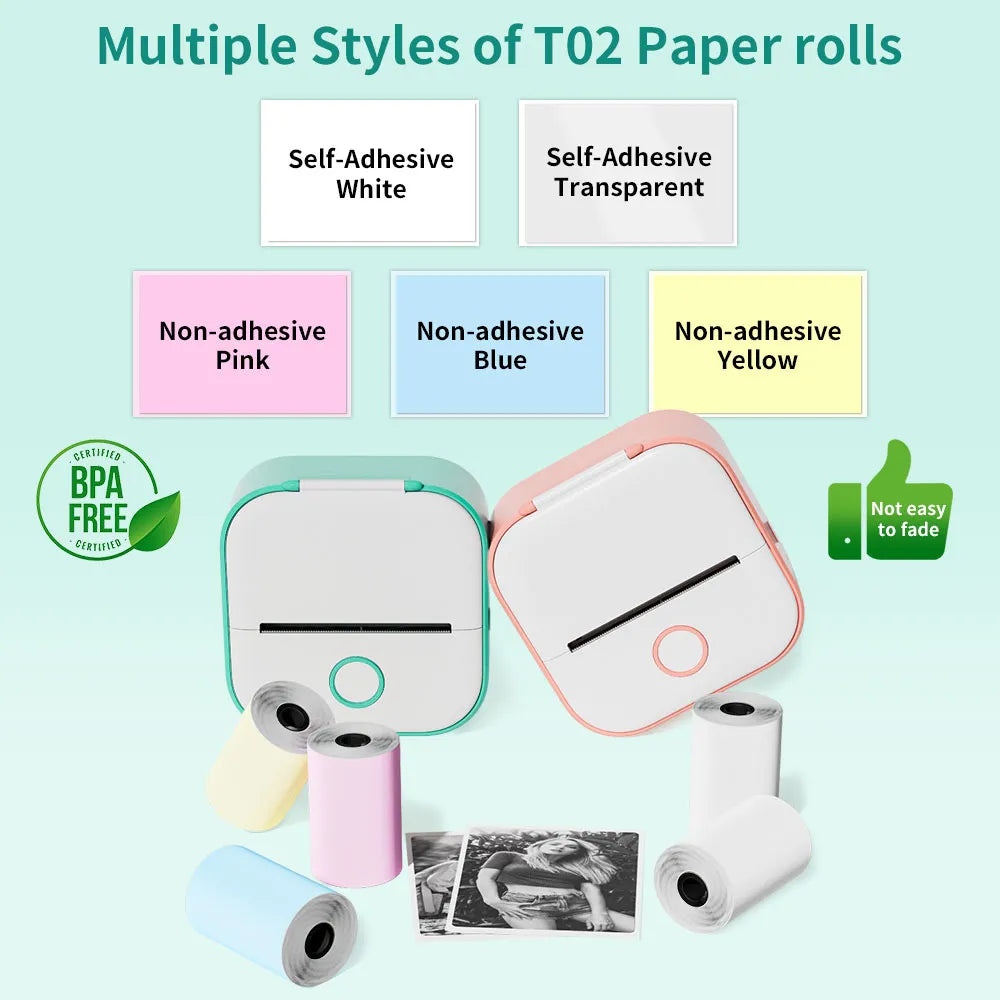 Pocket Sized Portable Wireless Thermal Printer for On-the-Go Printing