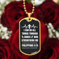 Philippians 4:13 Dog Tag