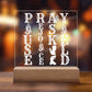 PRAY WOOD/LED
