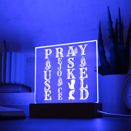 PRAY WOOD/LED