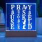 PRAY WOOD/LED