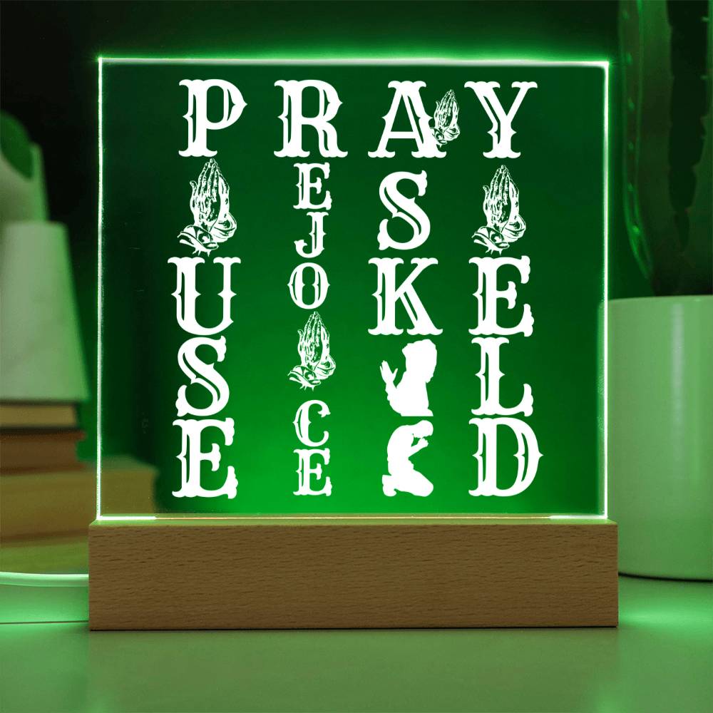 PRAY WOOD/LED