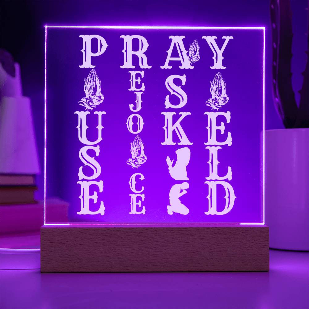 PRAY WOOD/LED