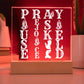 PRAY WOOD/LED