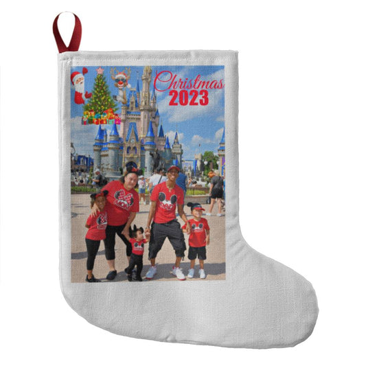 Family Photo stocking (email or call us to design yours)