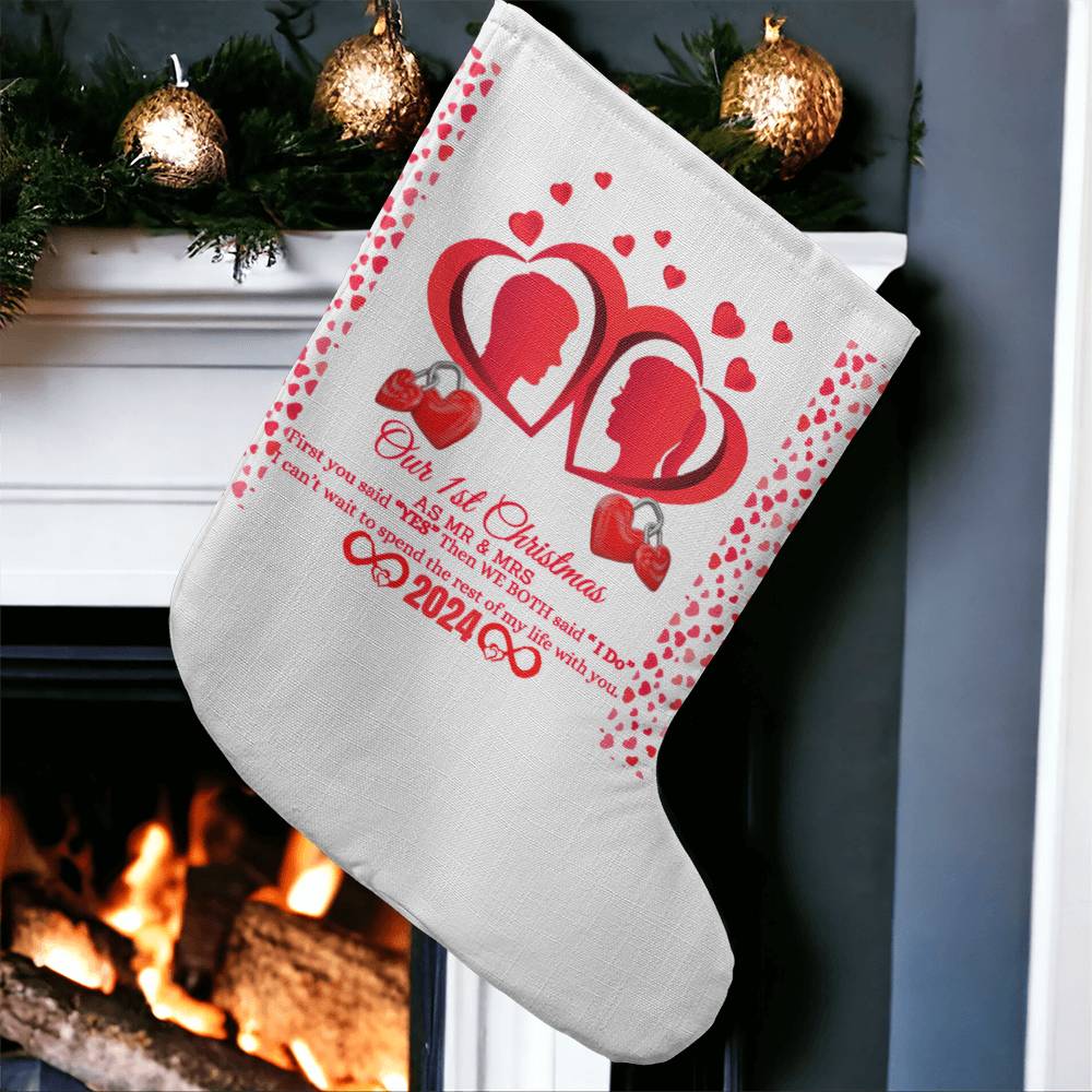 our 1st christmas married stocking 2024