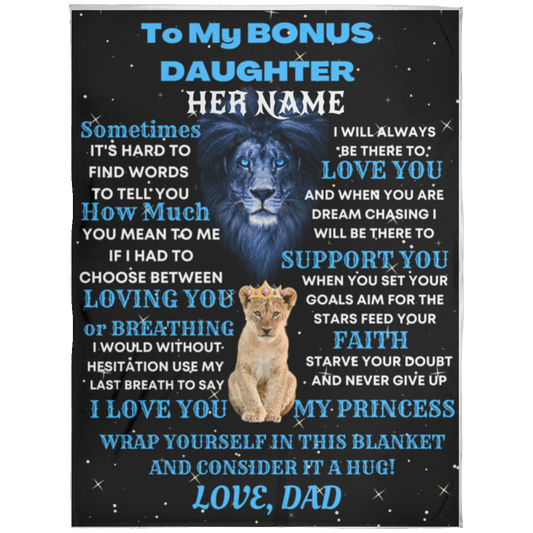 FOR BONUS DAUGHTER(custom name)60x80