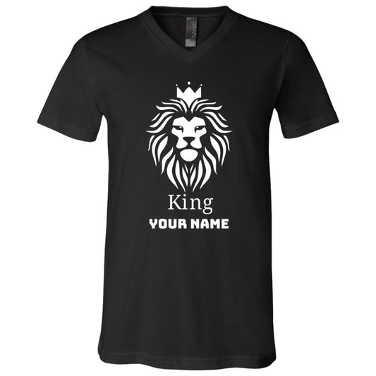 KING (your name)V-Neck T-Shirt