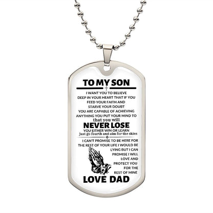 TO MY SON(FROM DAD)