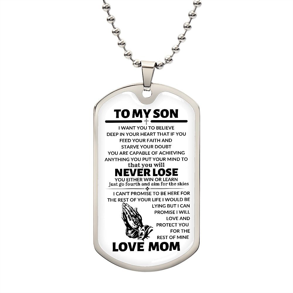 TO MY SON (FROM MOM)