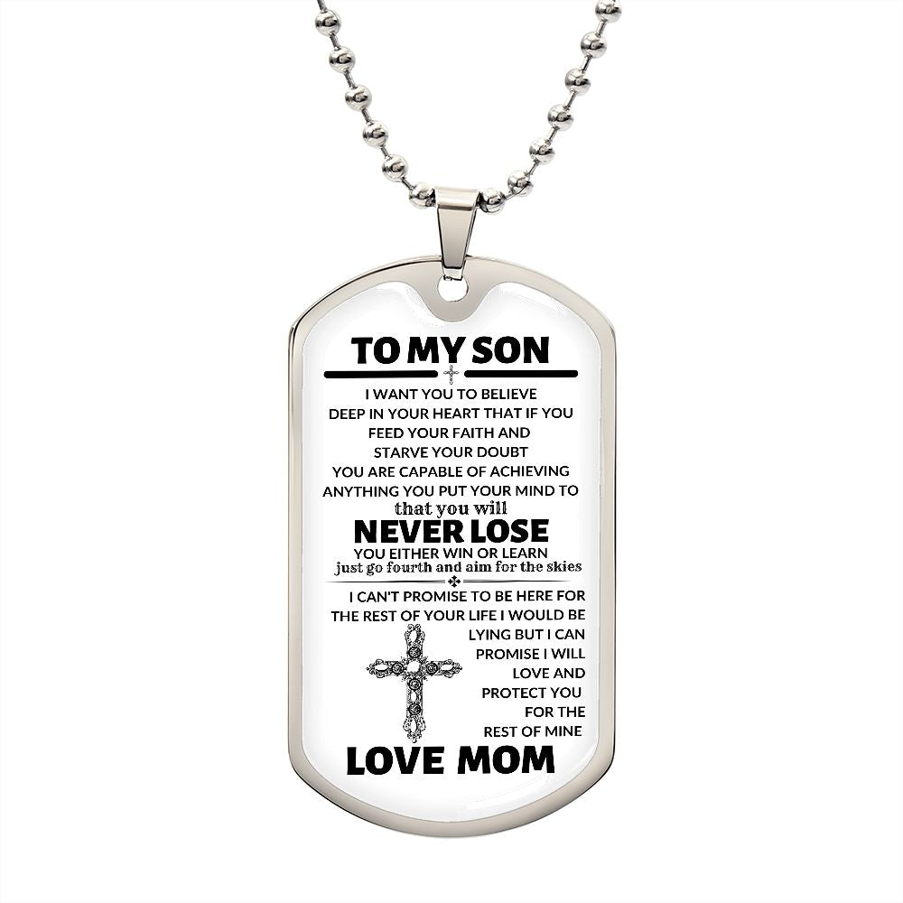 TO MY SON (FROM MOM)