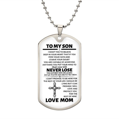TO MY SON (FROM MOM)