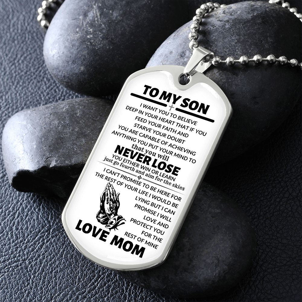 TO MY SON (FROM MOM)