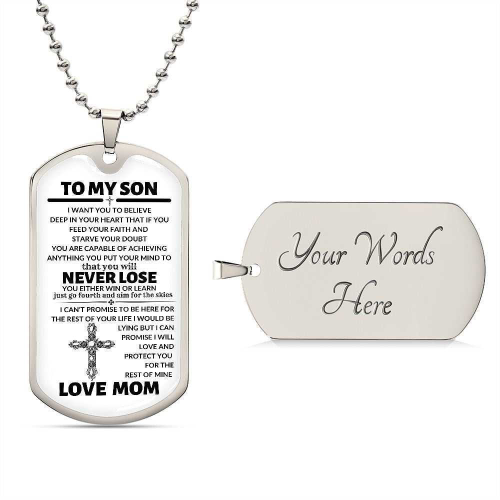 TO MY SON (FROM MOM)