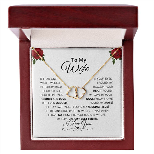 TO MY WIFE ( SOLID 10K GOLD )