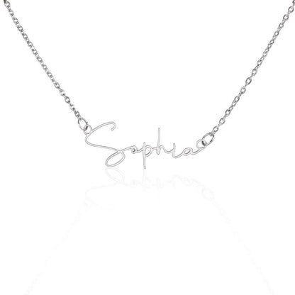 CUSTOME SIGNATURE NECKLACE