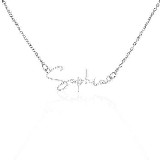 CUSTOME SIGNATURE NECKLACE