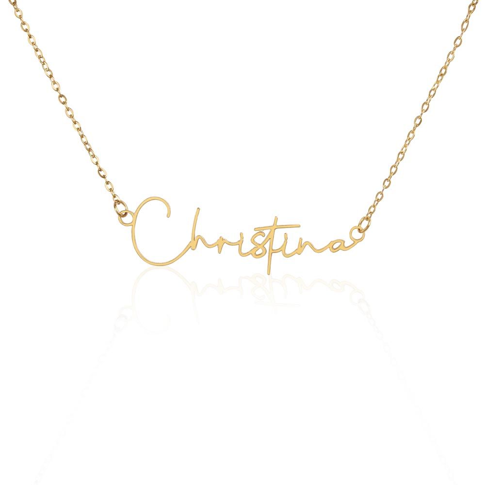 CUSTOME SIGNATURE NECKLACE