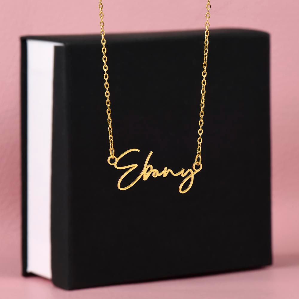 CUSTOME SIGNATURE NECKLACE