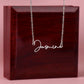 CUSTOME SIGNATURE NECKLACE