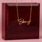 CUSTOME SIGNATURE NECKLACE