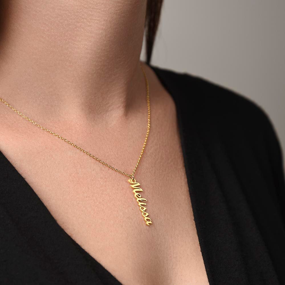 VERTICAL CUSTOM NAME NECKLACE